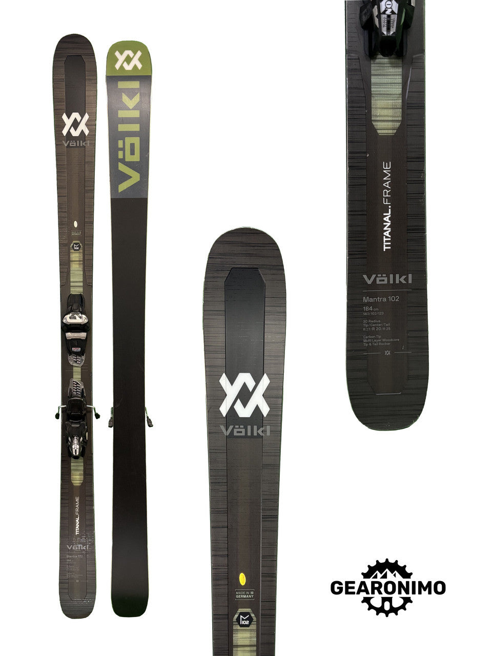 Volkl Mantra 102 Skis With Marker Griffon 13 Bindings - 184cm - image 4