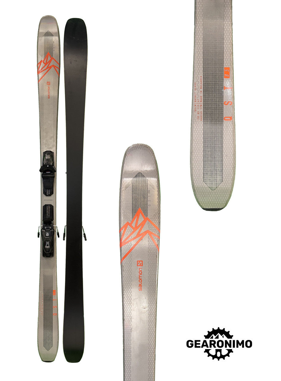 Salomon QST 85 Skis with Salomon M11 Bindings - 185cm - image 4