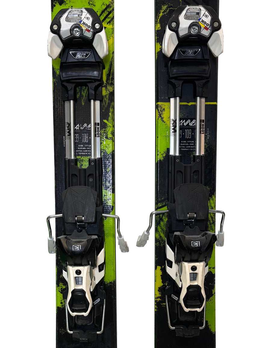 K2 Annex 108 Skis With Look XM 13 Frame Bindings - 177cm - image 3