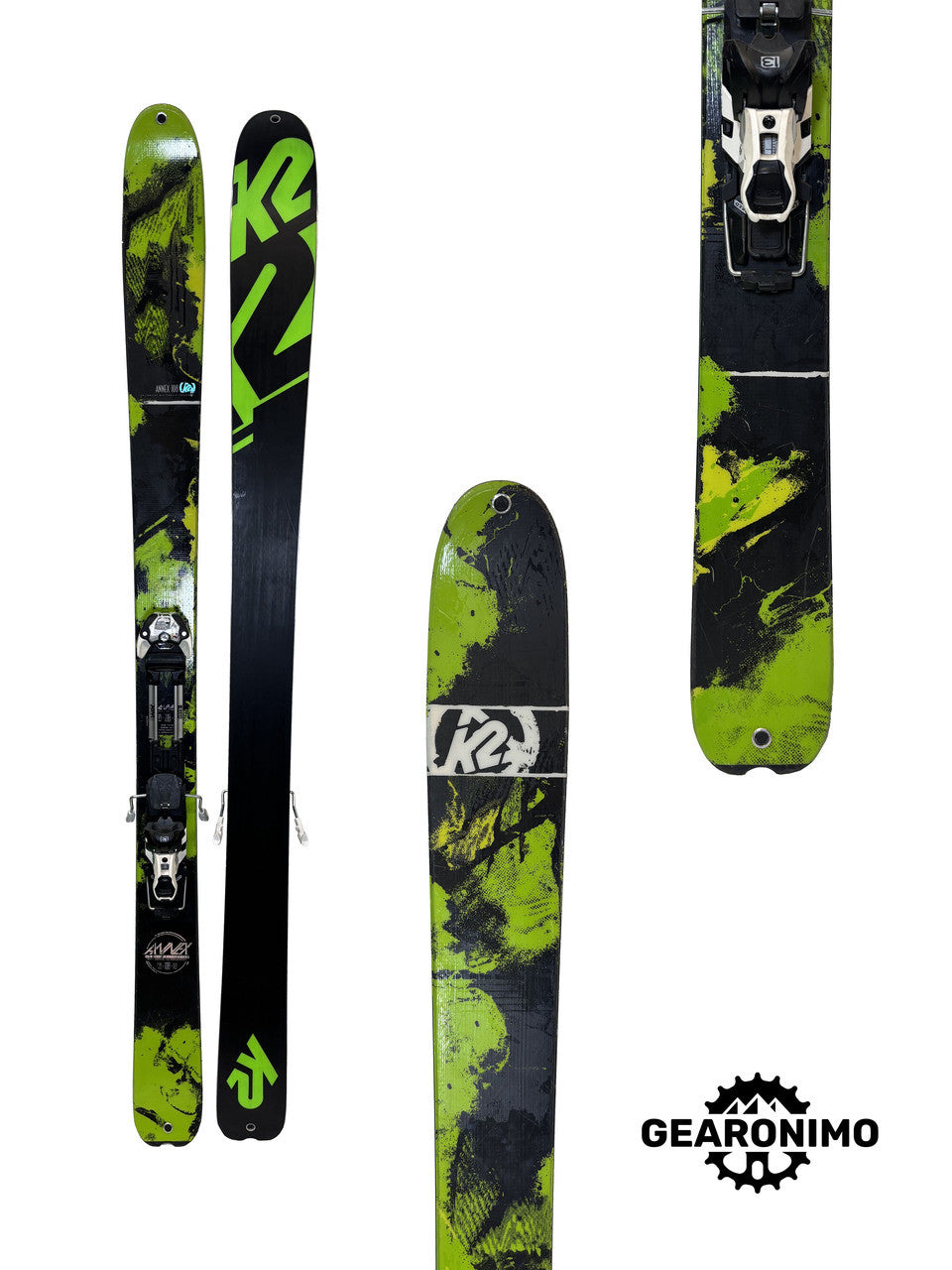 K2 Annex 108 Skis With Look XM 13 Frame Bindings - 177cm - image 4