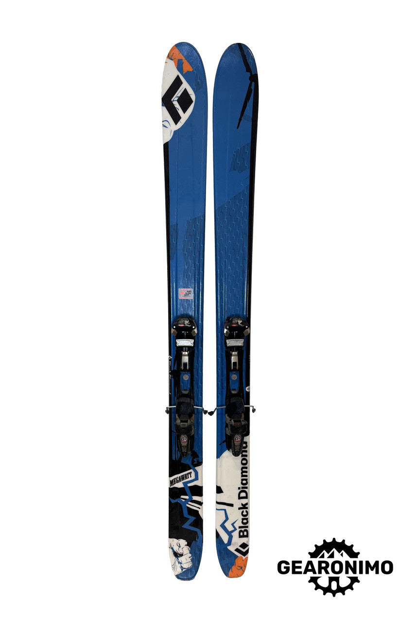 Black Diamond Megawatt 125 Skis with Marker Duke 16 Frame Bindings - 188cm - image 1