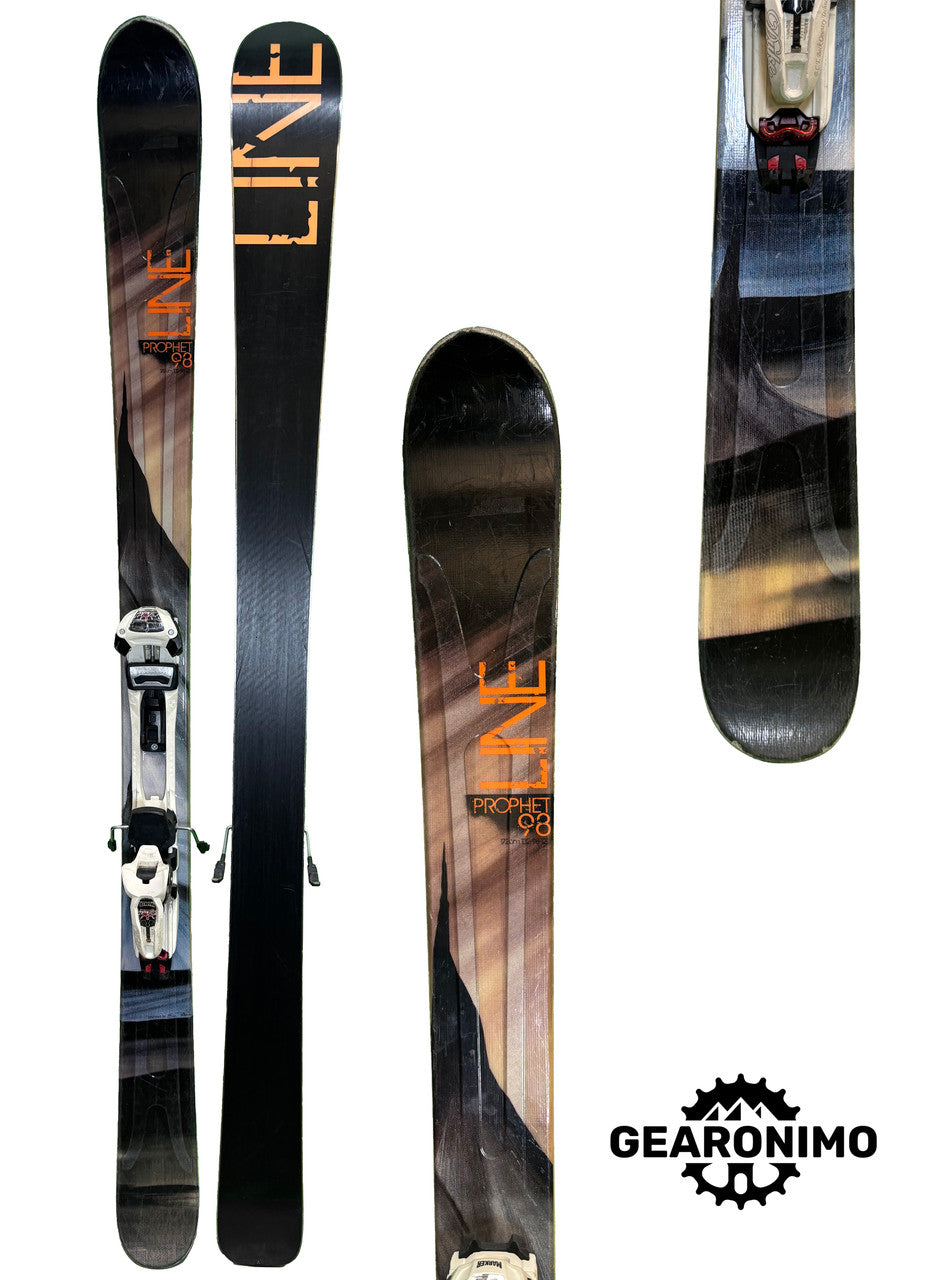 Line Prophet 98 Skis with Marker Duke 16 Frame Bindings - 172cm - image 1