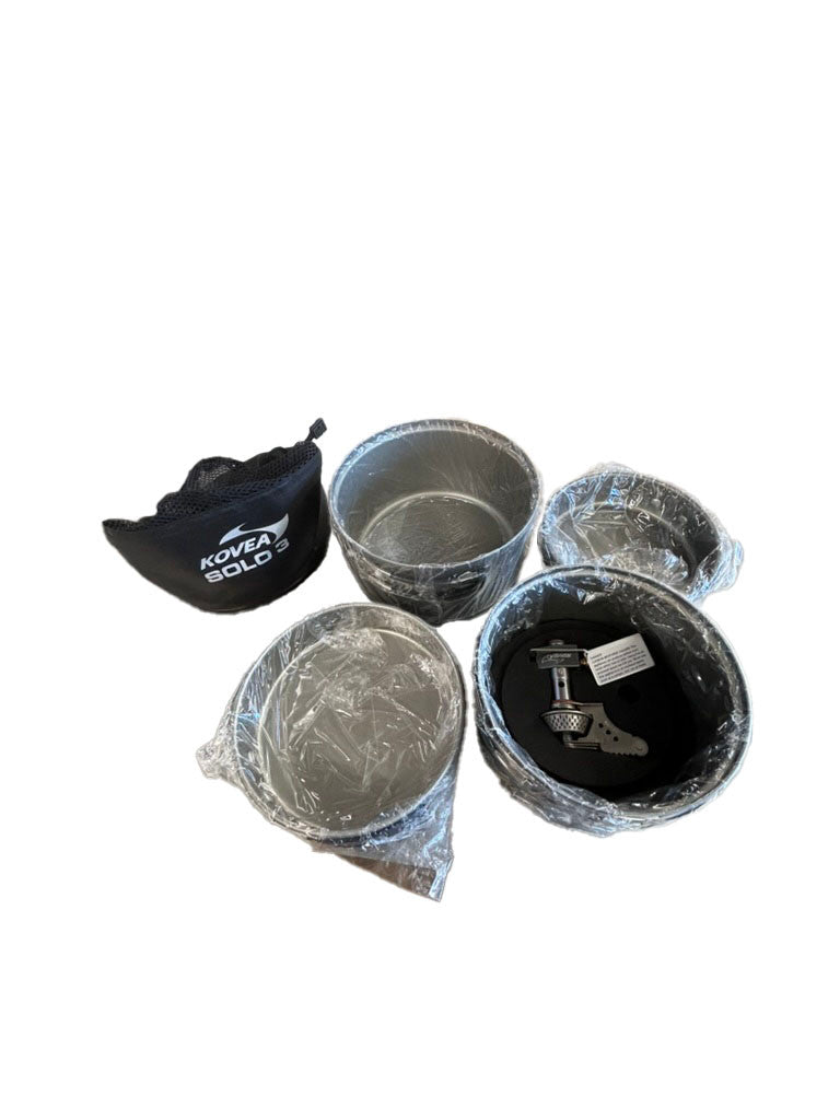 Kovea Solo 3 Camp Stove and Pots set - image 1