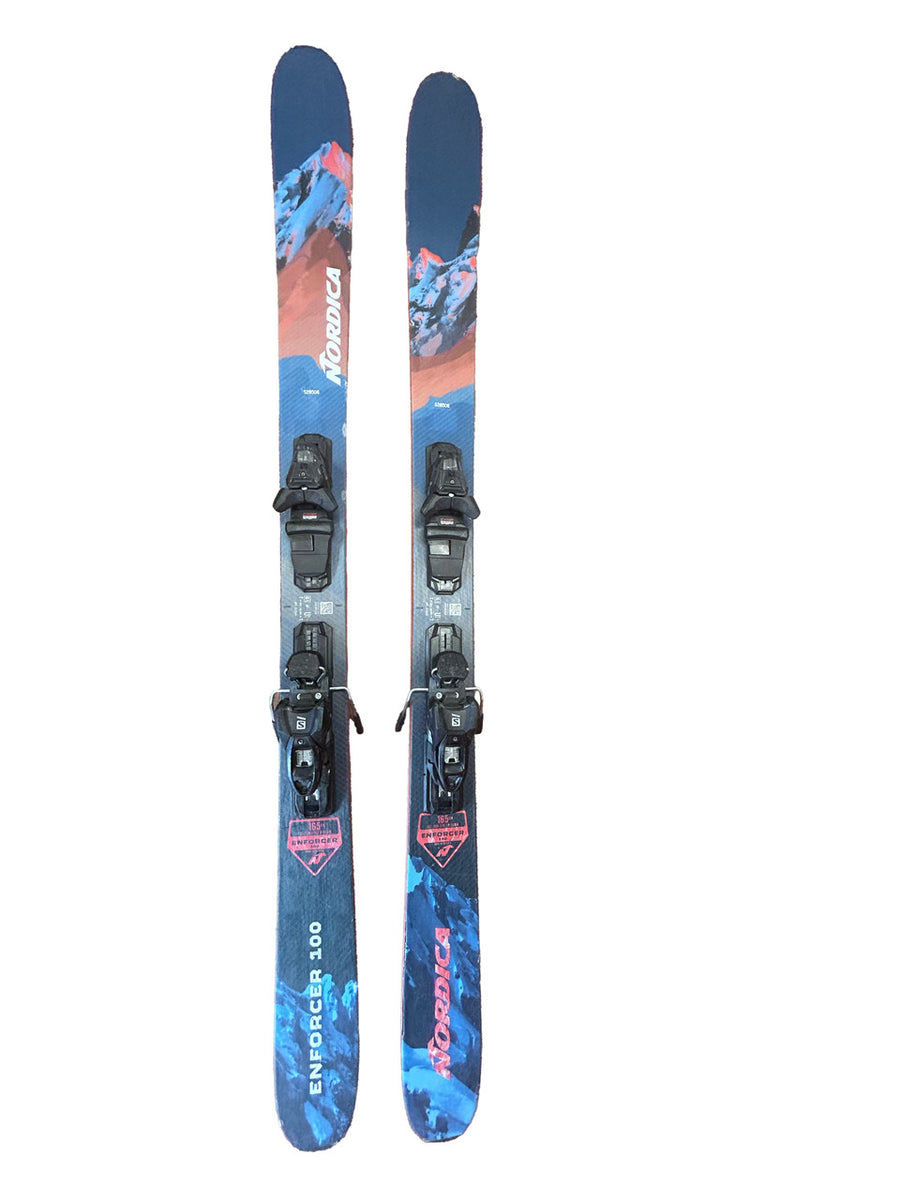 Nordica Enforcer 100 Skis With Salomon 3M 10 Bindings - 165cm (A) - image 2