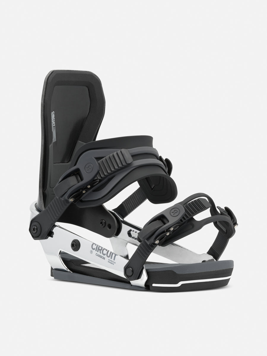 Ride Circuit Carbon Chrome Snowboard Bindings 2027 - Size Medium