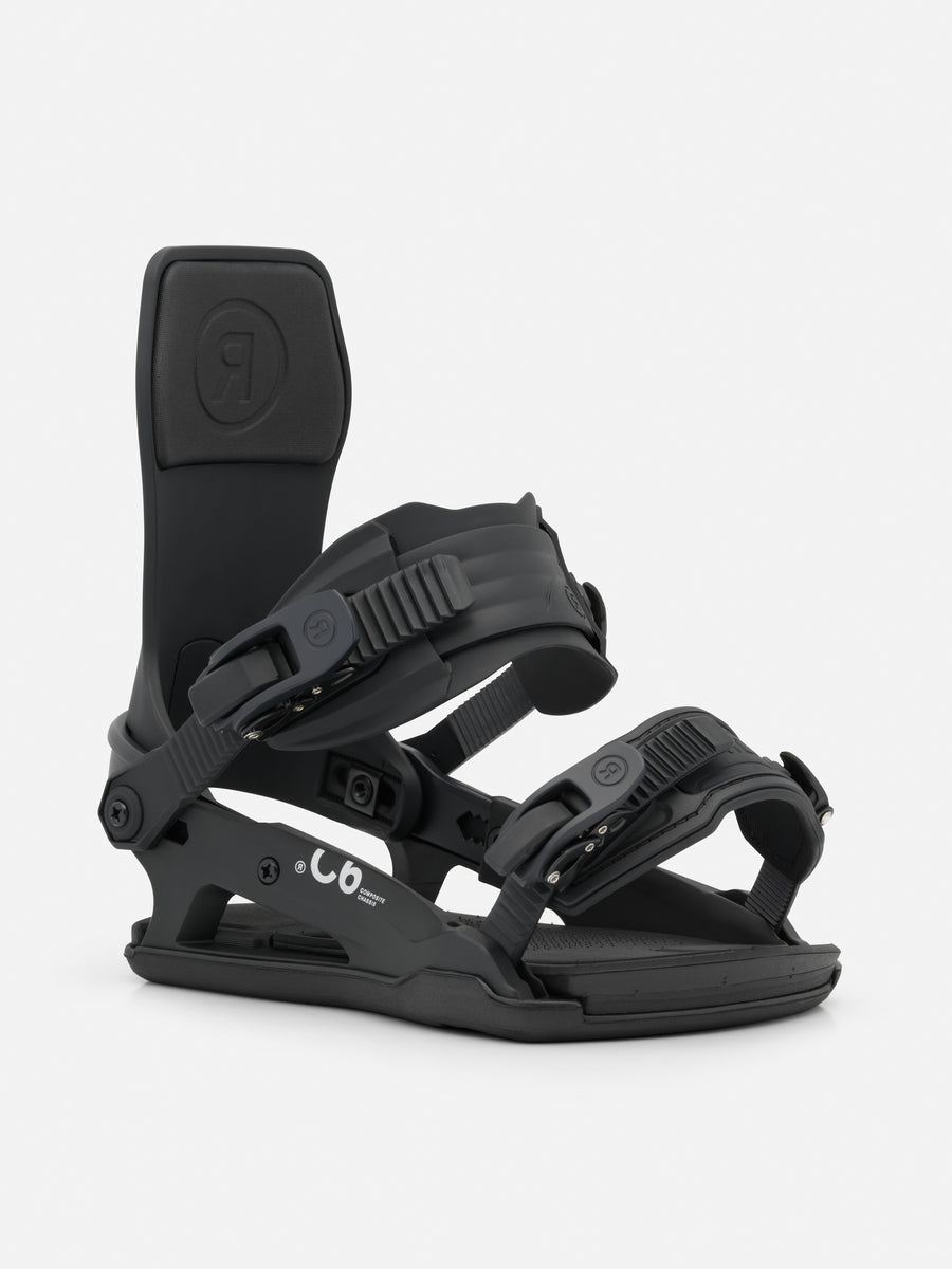 Ride C-6 Snowboard Bindings (26/27) - Black, Multiple Sizes