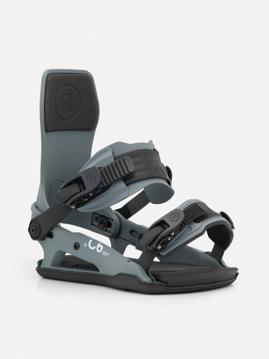 Ride C-6 Snowboard Bindings (26/27) - Black, Multiple Sizes