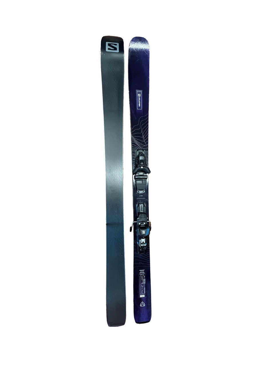 Salomon Stance 88 Skis With Salomon 3M 10 Bindings - 154cm (A) - image 3