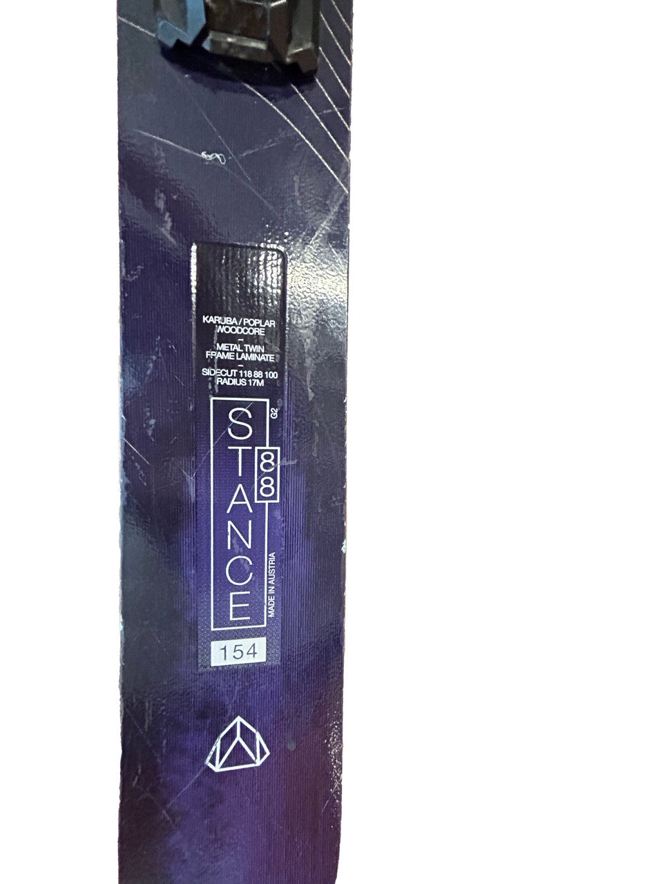 Salomon Stance 88 Skis With Salomon 3M 10 Bindings - 154cm (A) - image 5