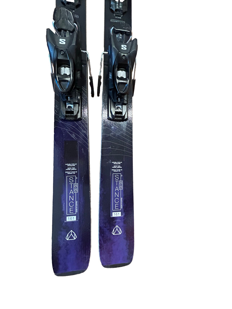 Salomon Stance 88 Skis With Salomon 3M 10 bindings - 161cm (B) - image 8