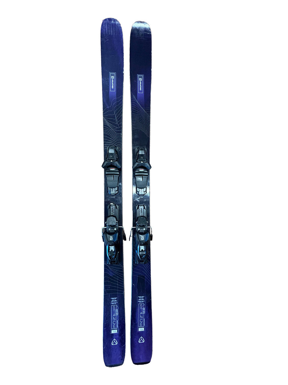 Salomon Stance 88 Skis With Salomon 3M 10 Bindings - 168cm (A) - image 3