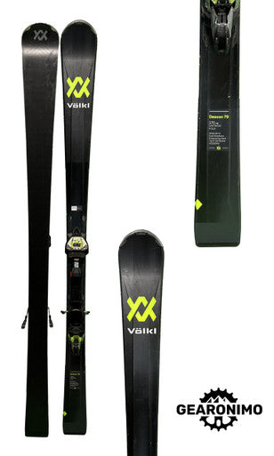 !! WAX AND EDGE BEFORE MAKING LIVE !! Volkl Deacon 79 Skis With Marker Wide Ride XL Bindings - Multiple Sizes Available - image 1