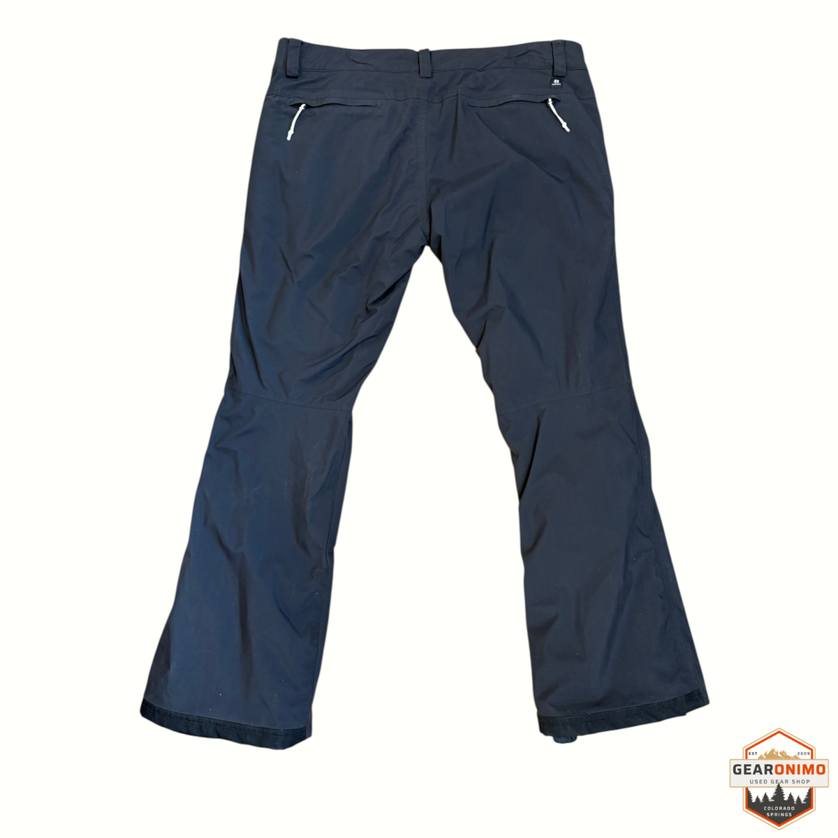 Gearonimo Sports Armada Mula women's black snow pants with zippered back pockets, size XL, in excellent condition.