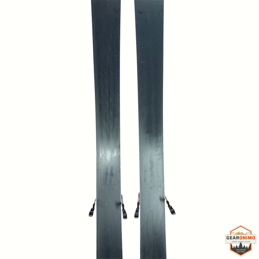 Gearonimo Sports Blizzard Anomany 88 skis with Marker TCX 11 bindings, black base view, 170 cm length