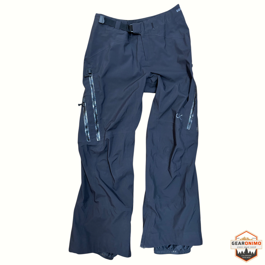Gearonimo Sports women's black Burton AK GORE-TEX 3L snowboard pants with waterproof zippers and integrated belt.