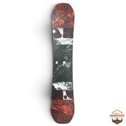 Gearonimo Sports Burton Radius 155W snowboard featuring a black and red abstract graphic design