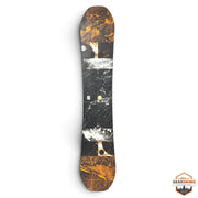 Gearonimo Sports Burton Radius 150 snowboard with black and orange marble-style graphic design
