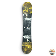 Gearonimo Sports Burton Radius 165W snowboard featuring a black and yellow marble-style graphic design