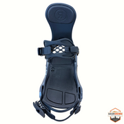Gearonimo Sports Ride Cl-2 snowboard bindings in black, size medium, featuring a highback and adjustable straps.