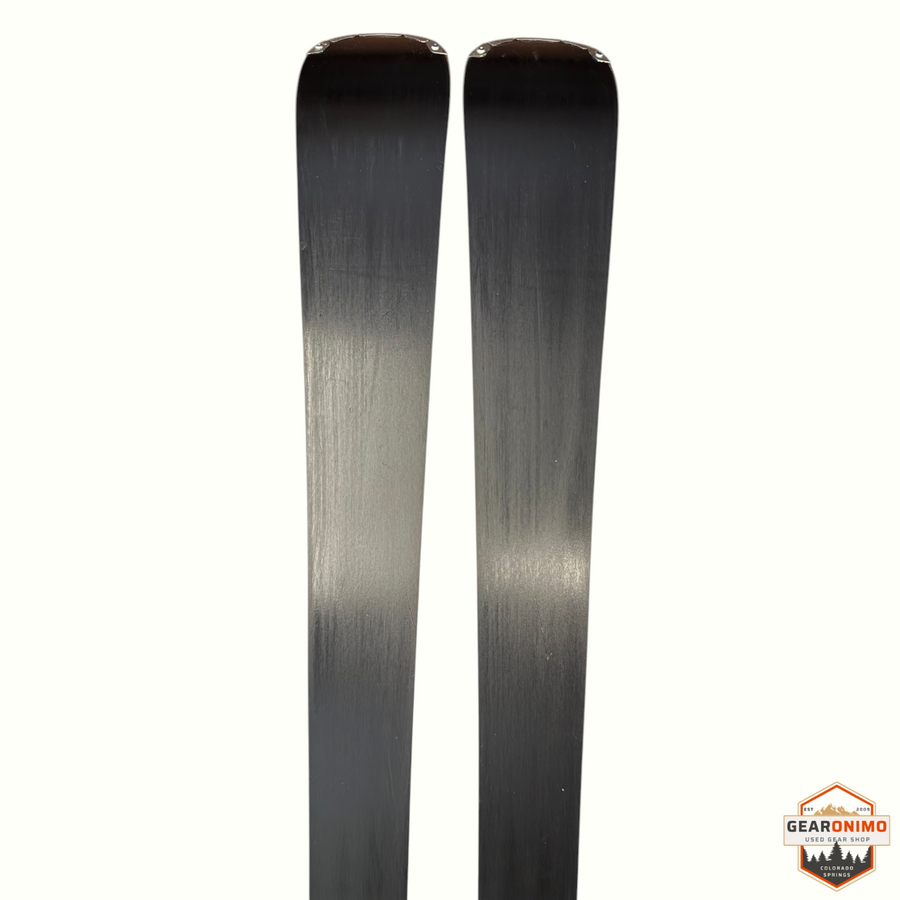 Gearonimo Sports Rossignol E78 Ca skis showing the smooth black bases of the 170cm all-mountain skis