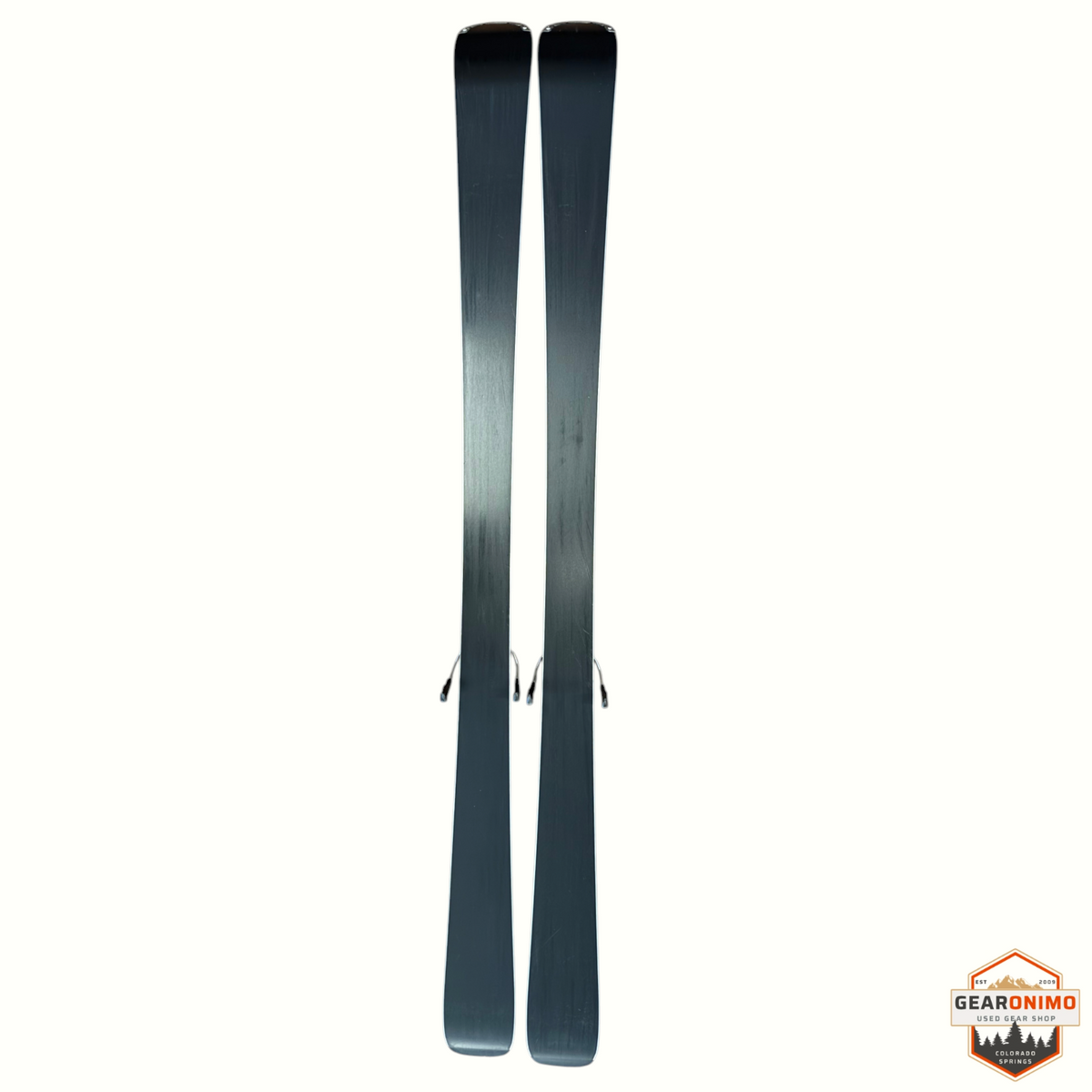 Gearonimo Sports Rossignol E78 Ca skis with black bases and Look Xpress 11 bindings on a textured floor