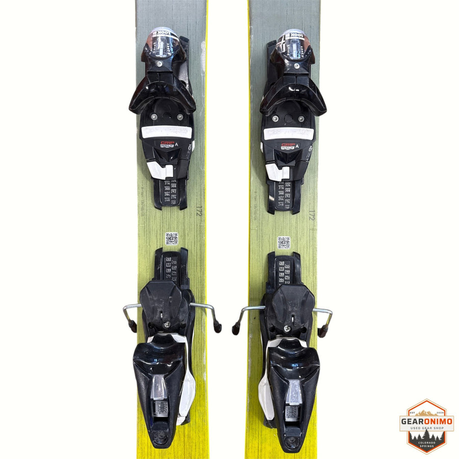 Gearonimo Sports Rossignol Sender Soul 102 skis in 172 cm length with mounted Look GripWalk bindings