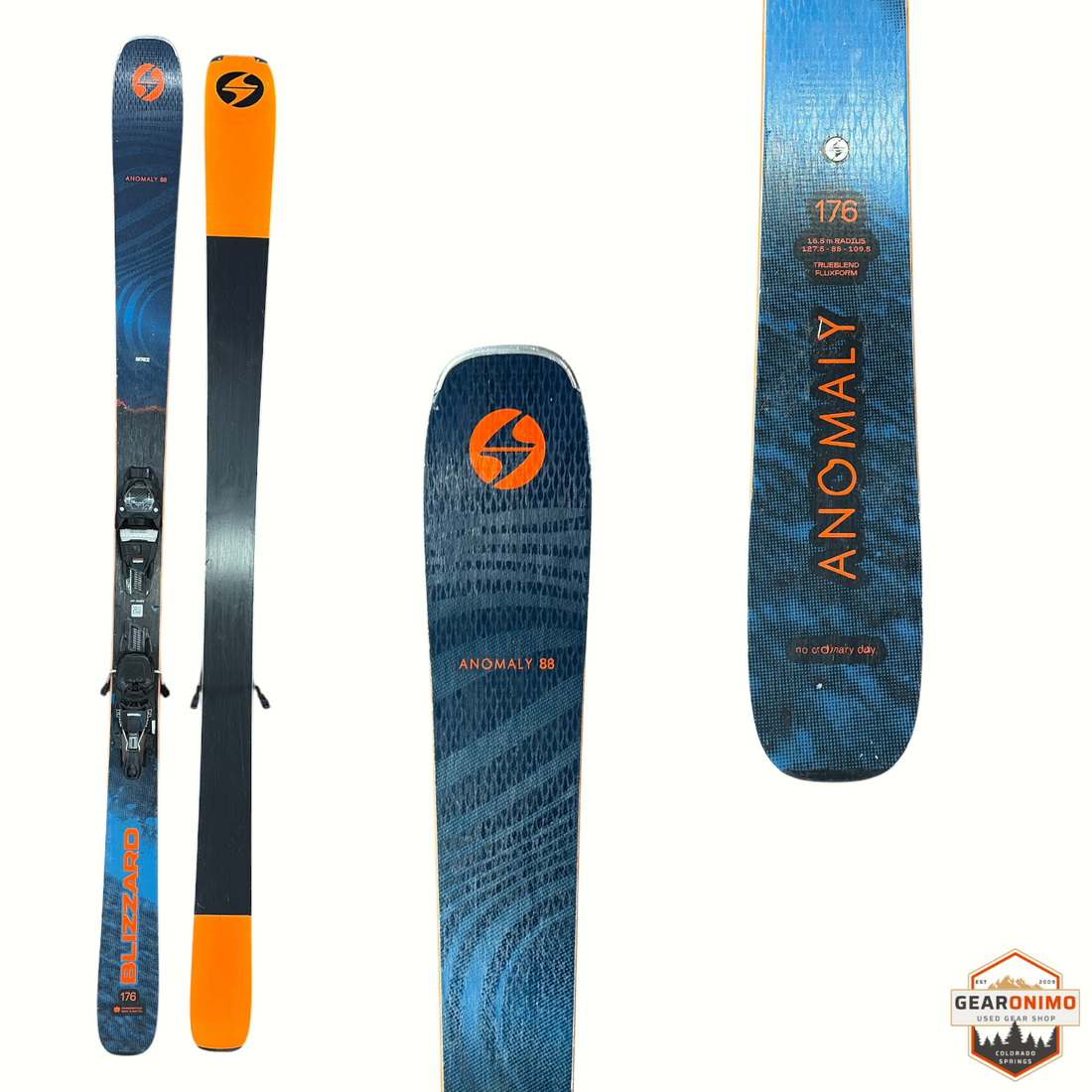 Blizzard Anomaly 88 Skis with Marker TCX 11 Bindings  - 176 cm