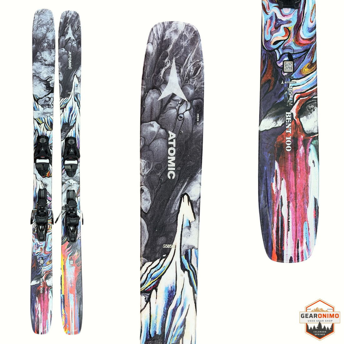 Atomic Bent Chetler 100 Skis with Atomic Strive 11 Bindings - 165cm