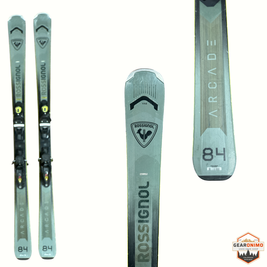 Rossignol Arcade 84 Skis with Look SPX 12 Bindings - 168 cm