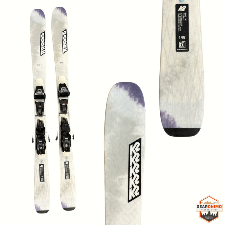 K2 Mindbender 90C W Skis with Marker Squire Bindings - 148 cm
