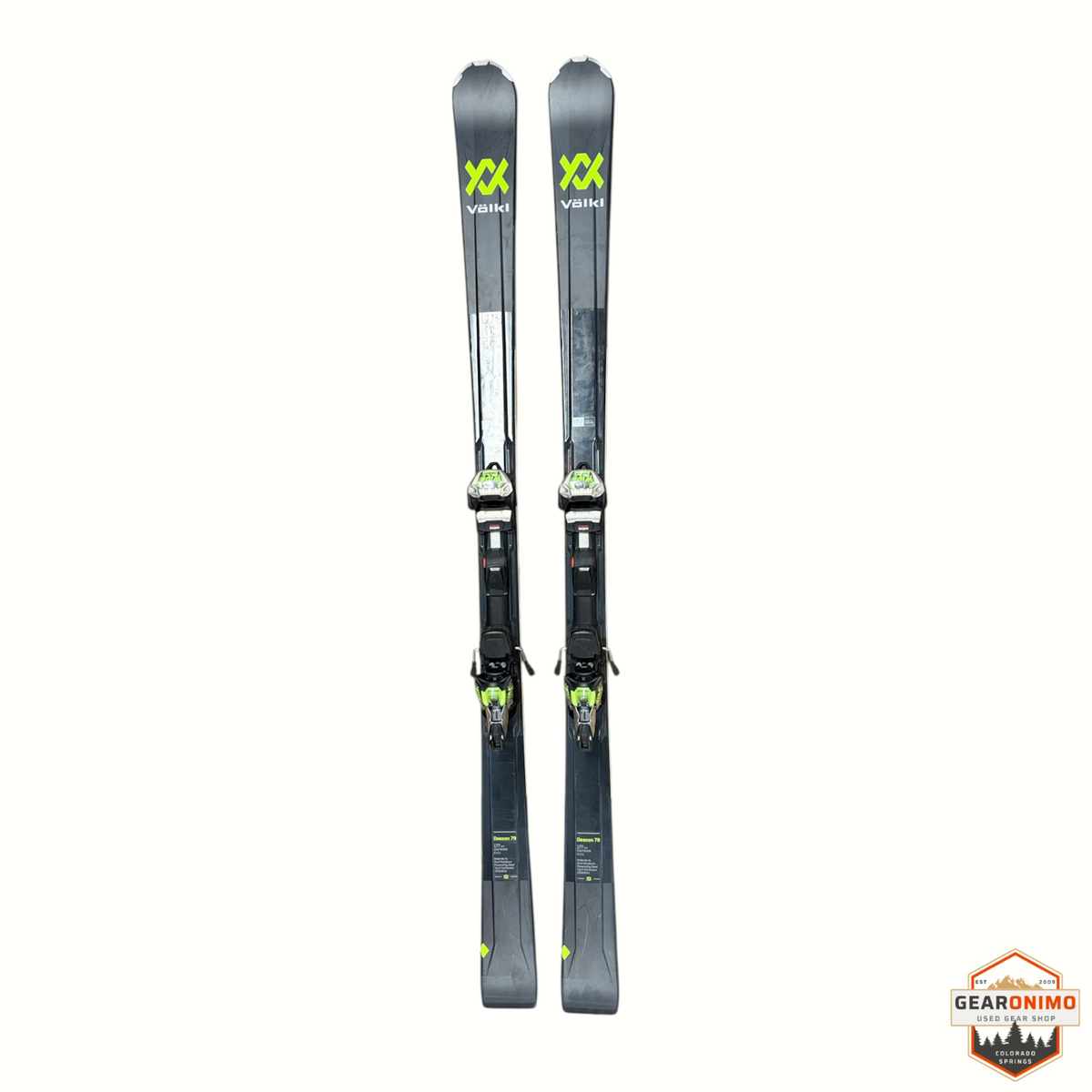 Völkl Deacon 79 Skis with Marker Wide Ride Xl Bindings - Size 177cm