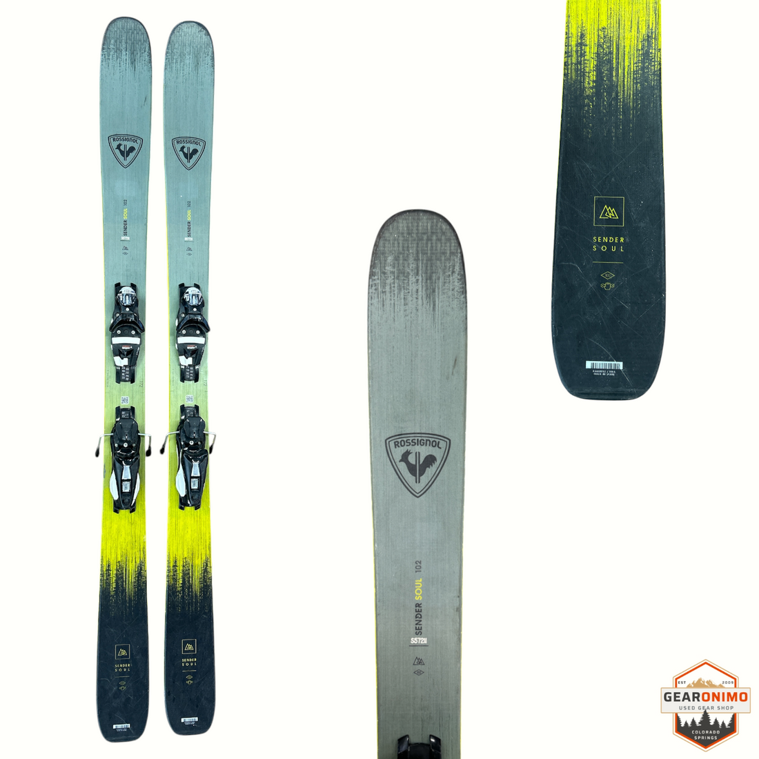 Rossignol Sender Soul 102 Skis With Look Konect 12 Bindings  - 172 cm