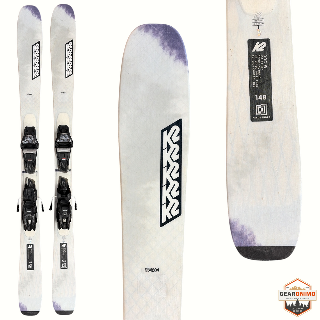 K2 K2 MindBender 90 C W Skis with Marker Squire 10 - 148cm
