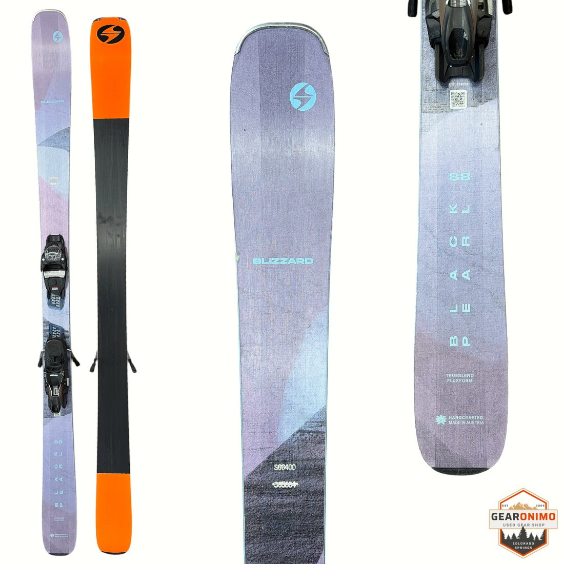 Blizzard Black Pearl 88 Skis With Marker TCX 11 Bindings - 164 cm