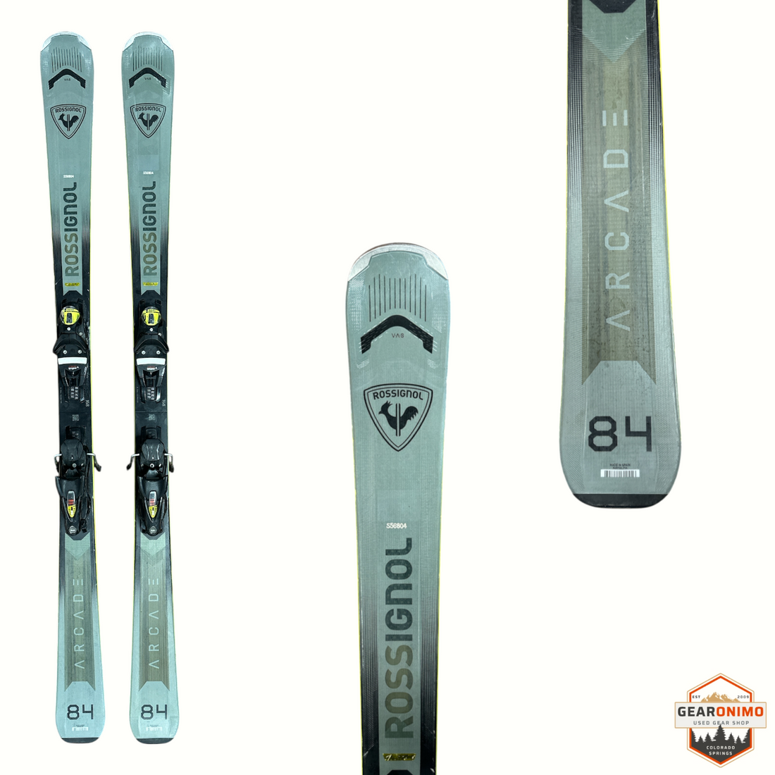 Rossignol Arcade 84 Skis with Salomon SPX 12 Bindings - 169 cm