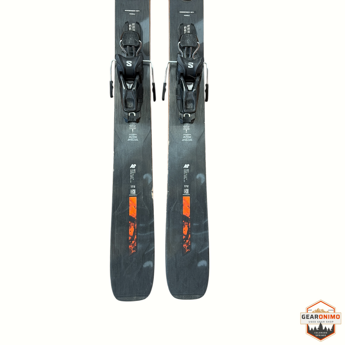 K2 Mindbender 99TI Skis With Salomon Strive 11 binding - 172 cm