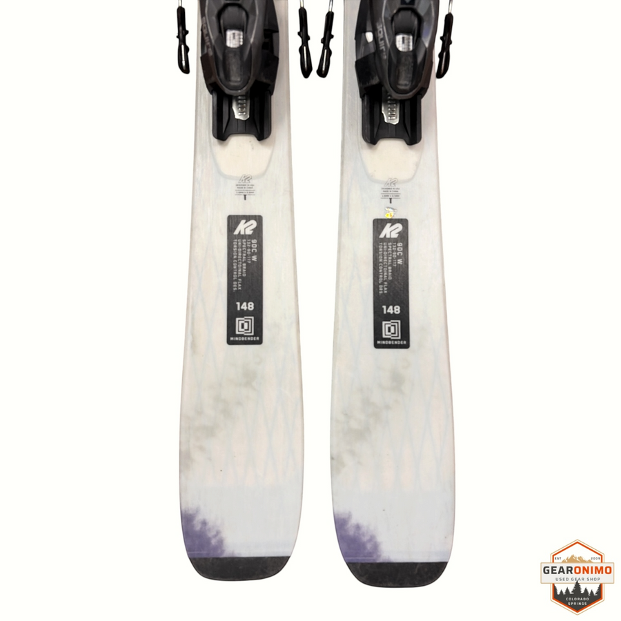 K2 MindBender 90c Skis with Marker Squire 10 Bindings - 148cm