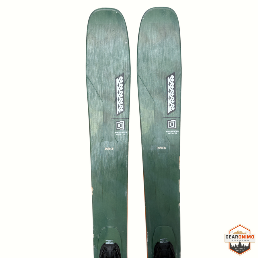 K2 Mindbender 89 Ti Skis with Marker Squier TCX 13 Bindings - Size 158cm