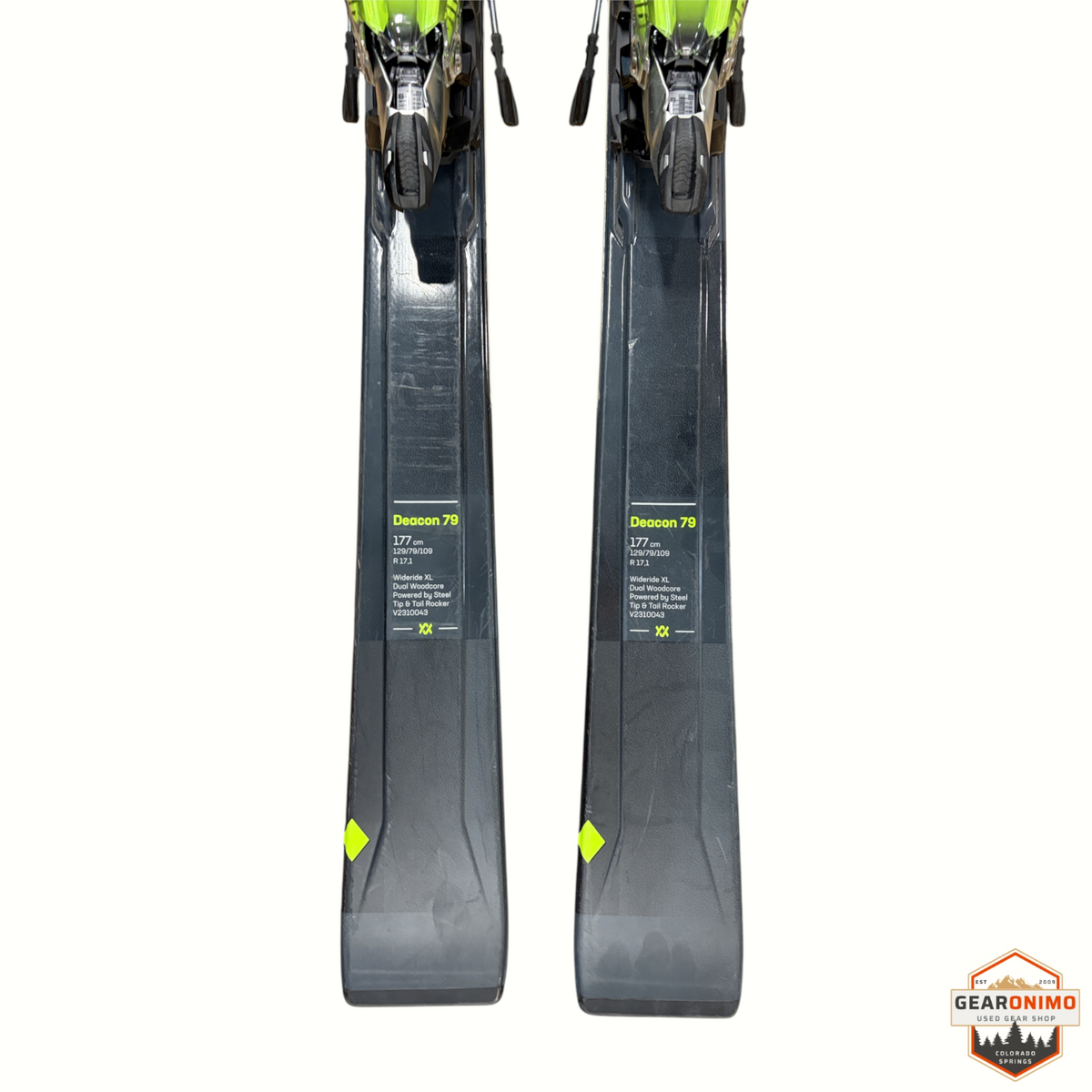 Völkl Deacon 79 Skis with Marker Wide Ride Xl Bindings - Size 177cm