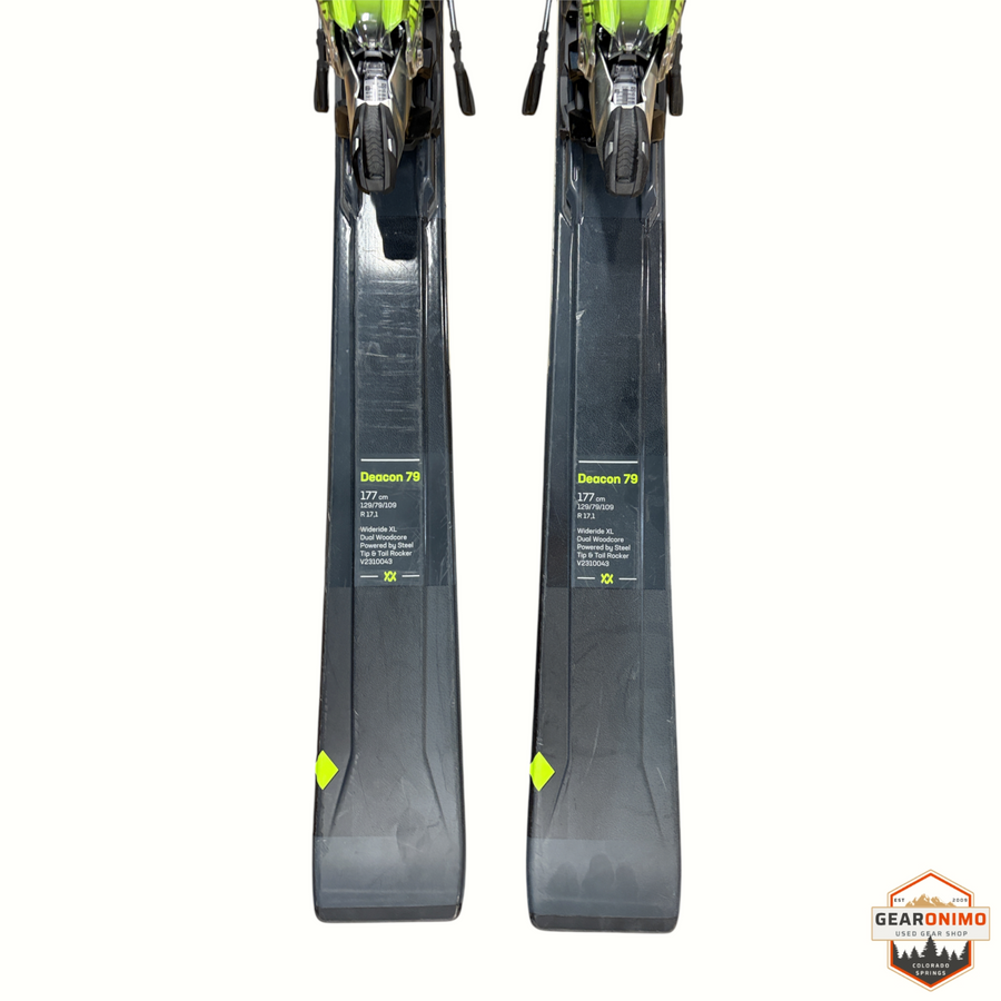 Völkl Deacon 79 Skis with Marker Wide Ride Xl Bindings - Size 177cm