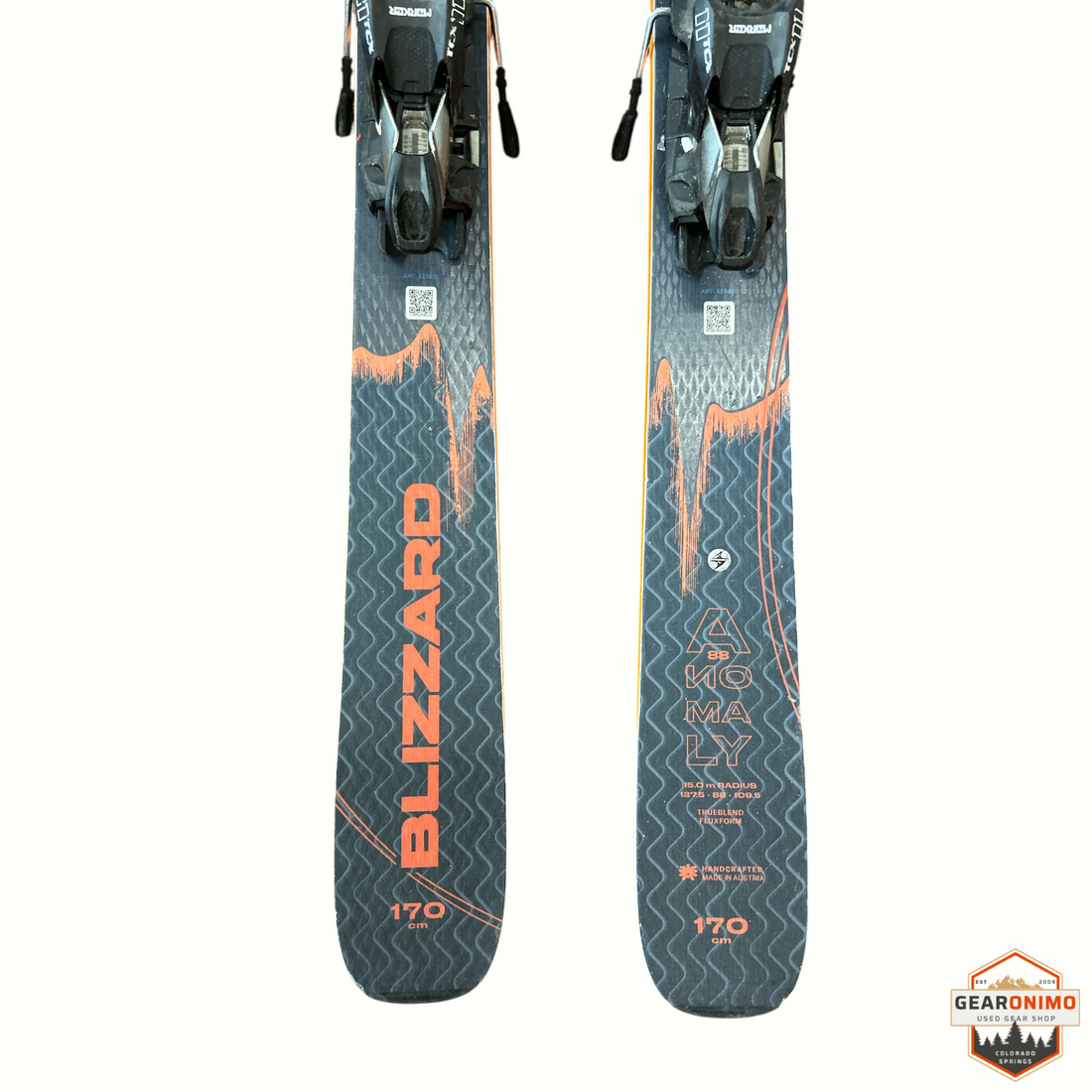 Blizzard Anomany 88 Ski with Marker TCX 11 Bindings - 170 cm