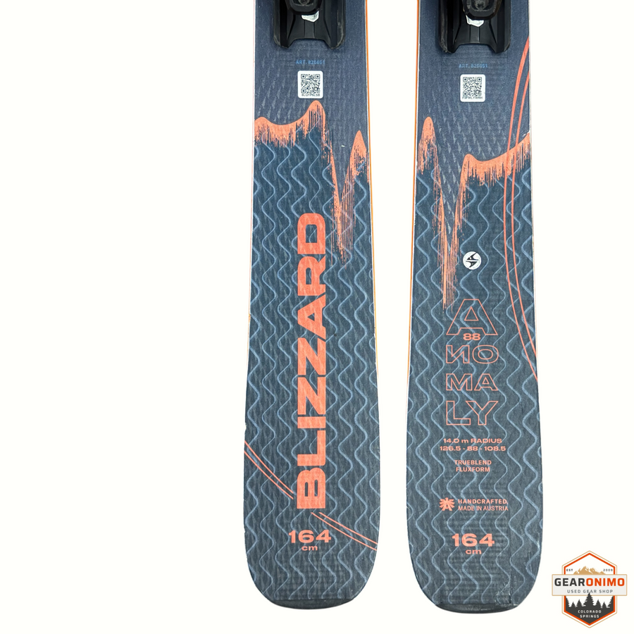 Blizzard Anomaly 88 Skis with Marker TCX 11 Bindings - Size 164cm