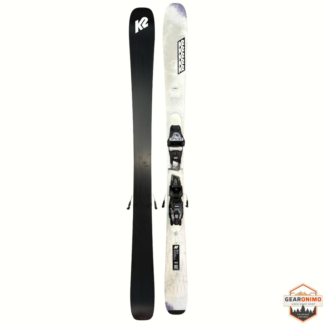 K2 MindBender 90 C W Skis with Marker Squire 10 Bindings - 154 cm