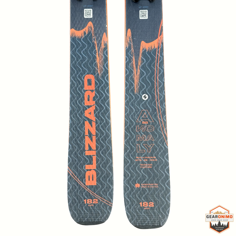 Blizzard Anomaly 88 Ski with Marker Tcx 11 Bindings - Size 182cm