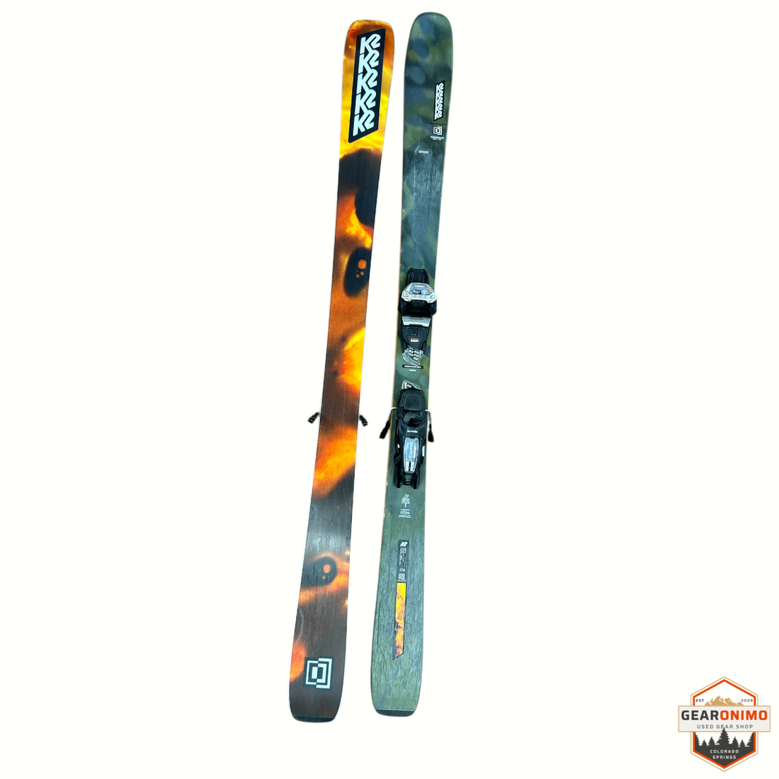 K2 Mindbender 89 Ti Skis With Marker Griffon 13 Bindings - 170 cm