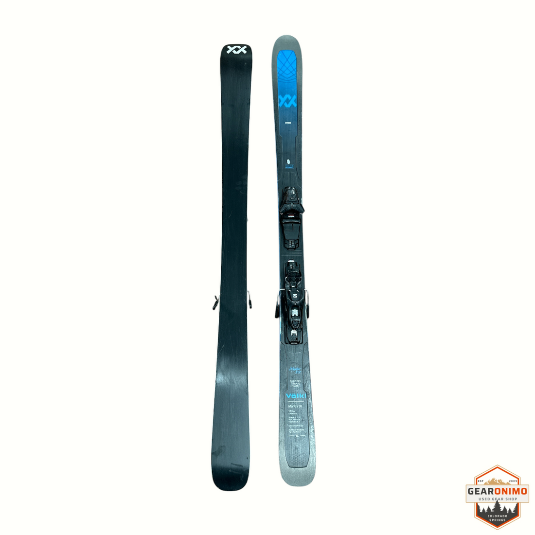 Völkl Mantra 88 Skis with Salomon M 11 Bindigns - 163 cm