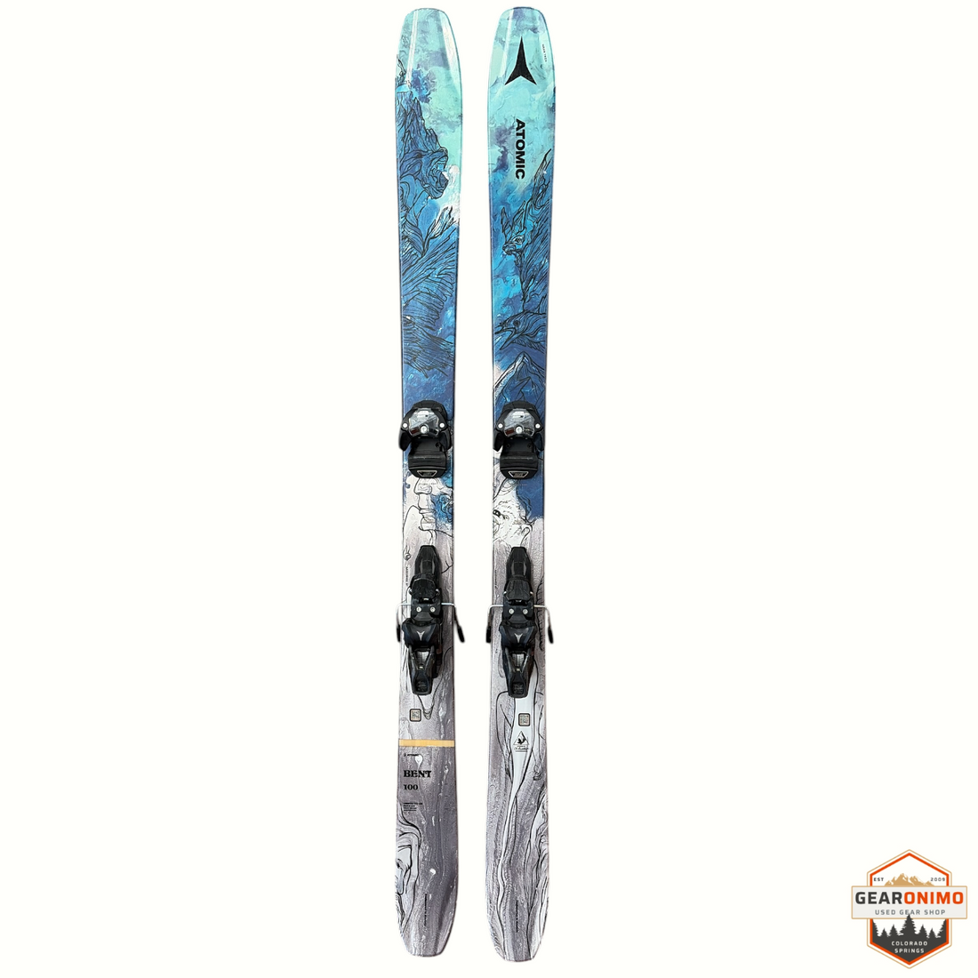 Atomic Bent Chetler 100 Skis With Atomic Warden 11 Retail Binding - 172 cm