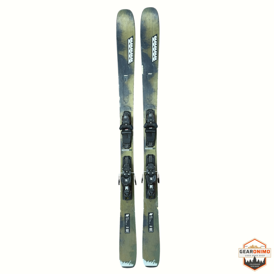 K2 MindBender 89Ti Skis With Salomon M 11 Bindings - 164 cm