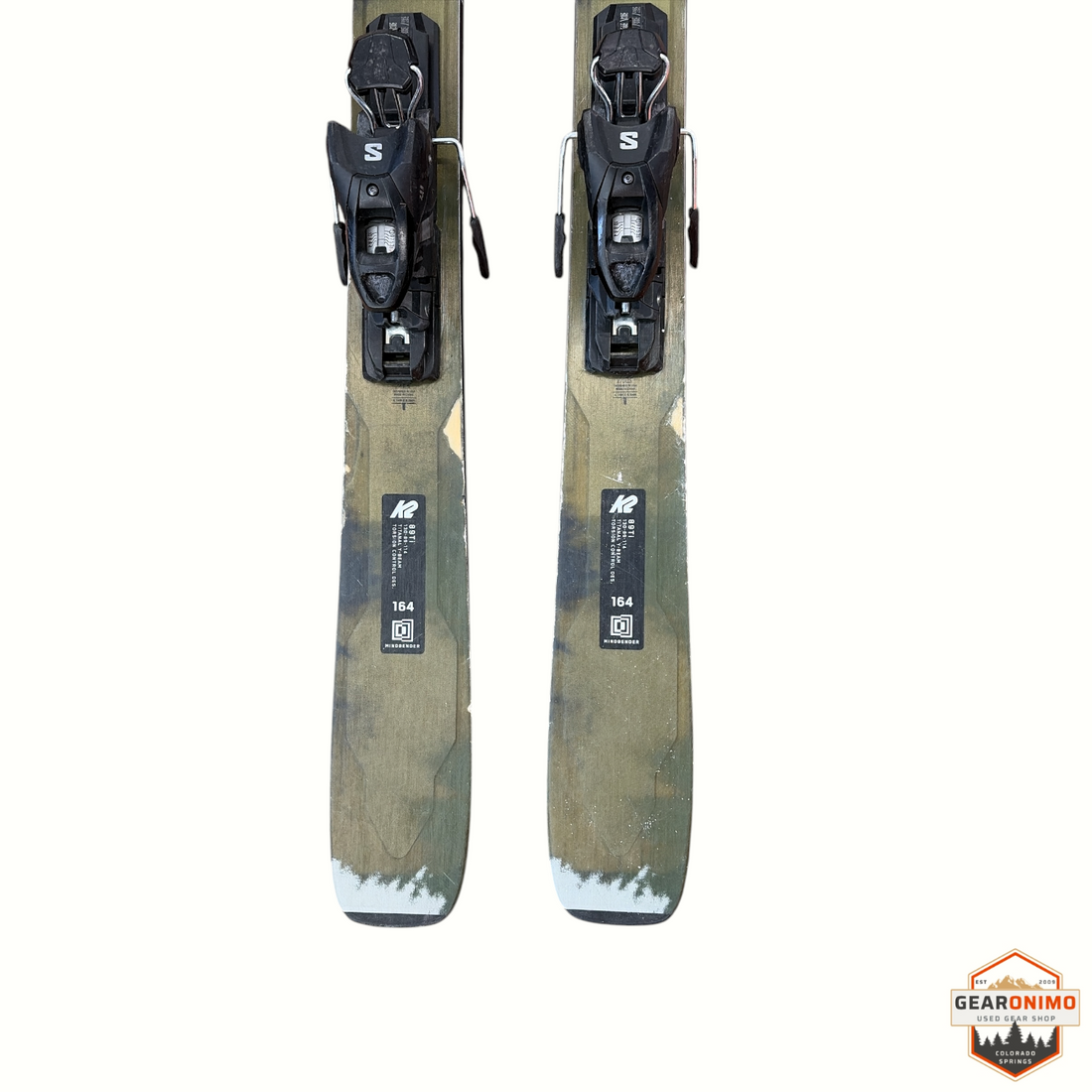 K2 MindBender 89ti Skis With Salomon M 11 Bindings - 164 cm