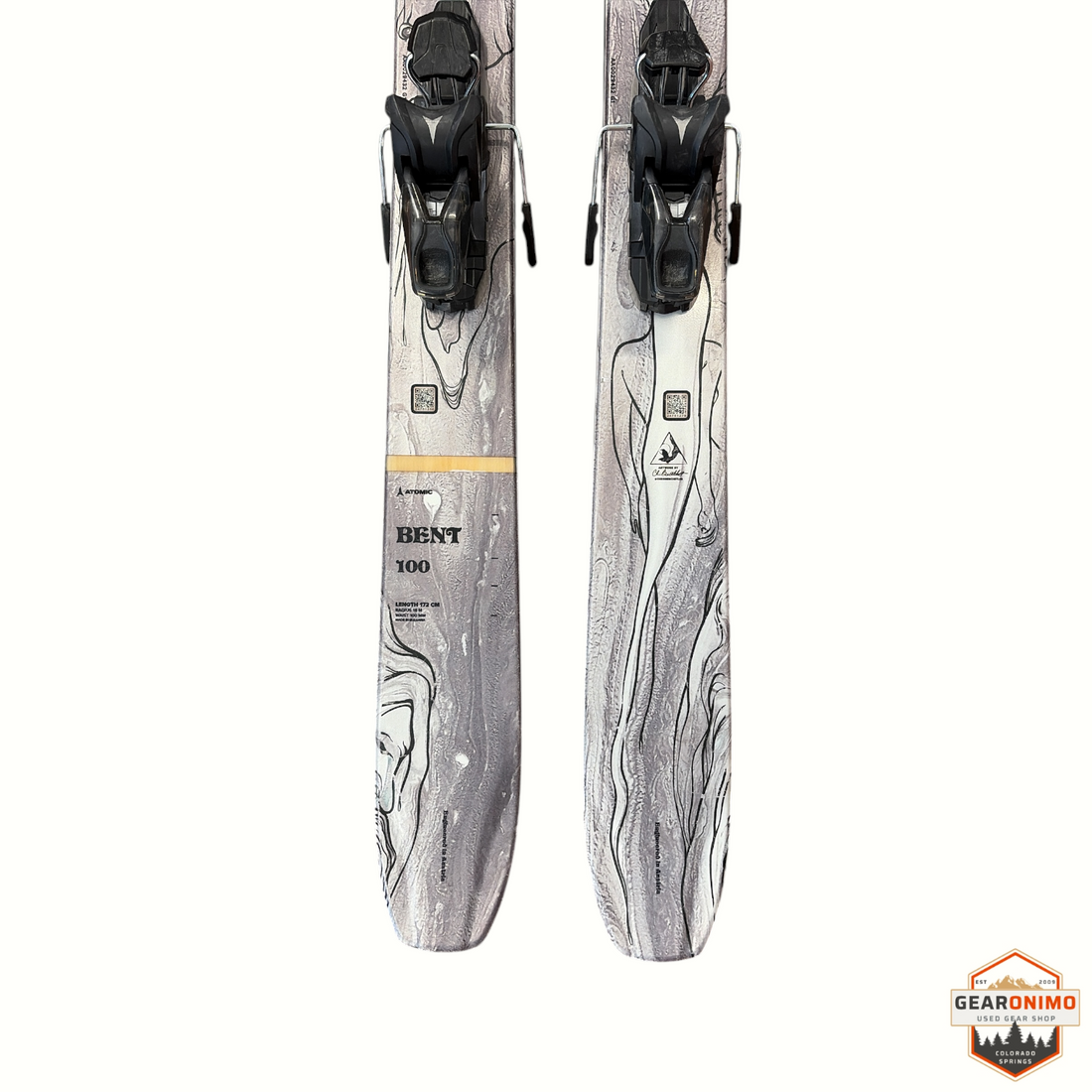 Atomic Bent Chetler 100 Skis With Atomic Warden 11 Retail Binding - 172 cm